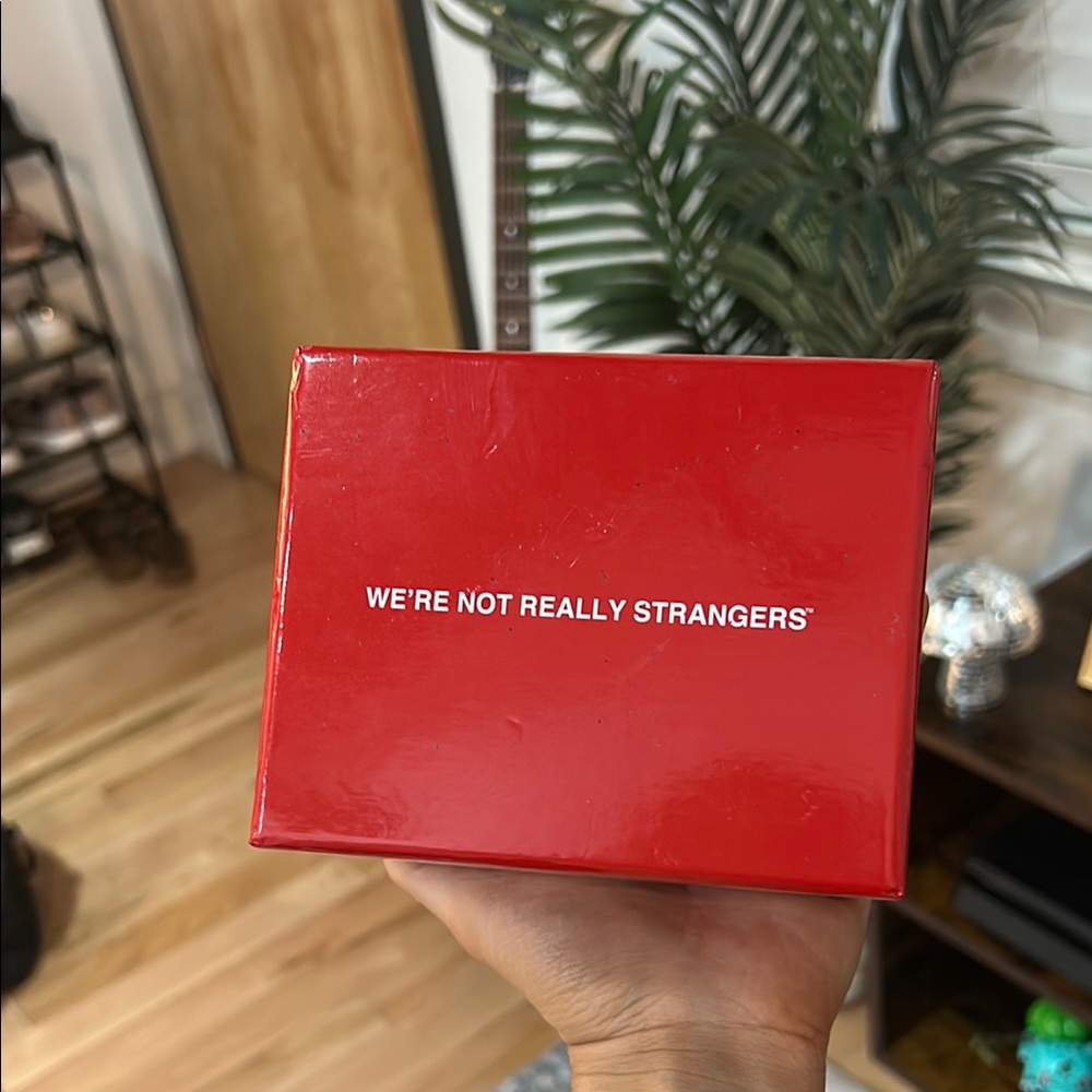 Red 'We're Not Really Strangers' Box